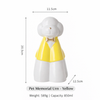 Suit-Style Ceramic Dog Memorial Urn