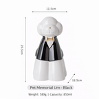 Suit-Style Ceramic Dog Memorial Urn