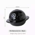 Planet-Shaped Ceramic Pet Memorial Urn