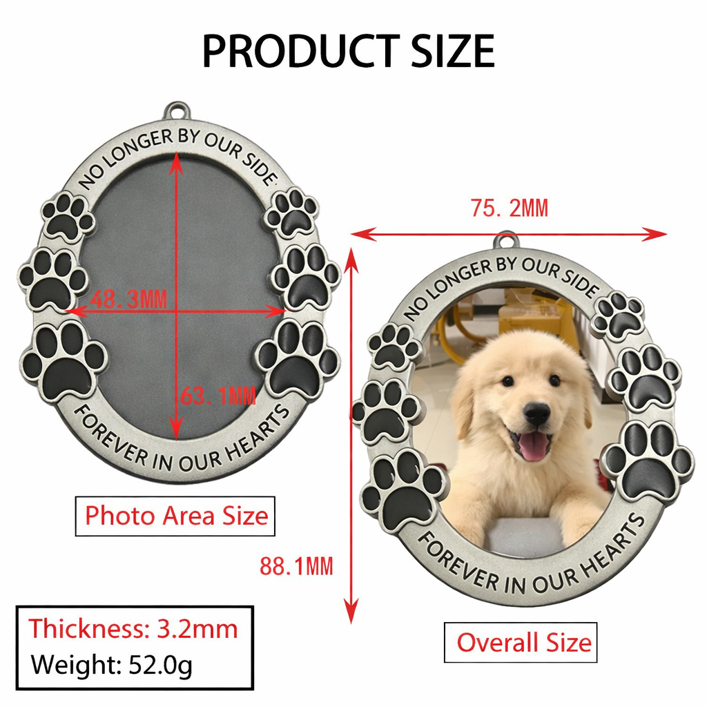 Metal Pet Memorial Photo Frame Ornament
