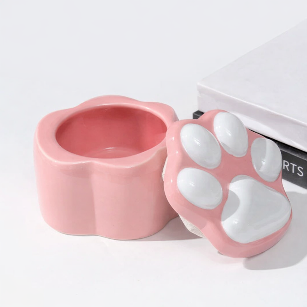 Paw Print Ceramic Pet Memorial Urn