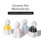 Suit-Style Ceramic Dog Memorial Urn