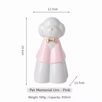 Suit-Style Ceramic Dog Memorial Urn