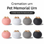Sleeping Pet Stone-Look Memorial Urn