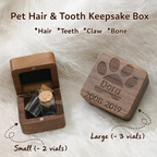 Personalized Wooden Pet Memorial Keepsake Box