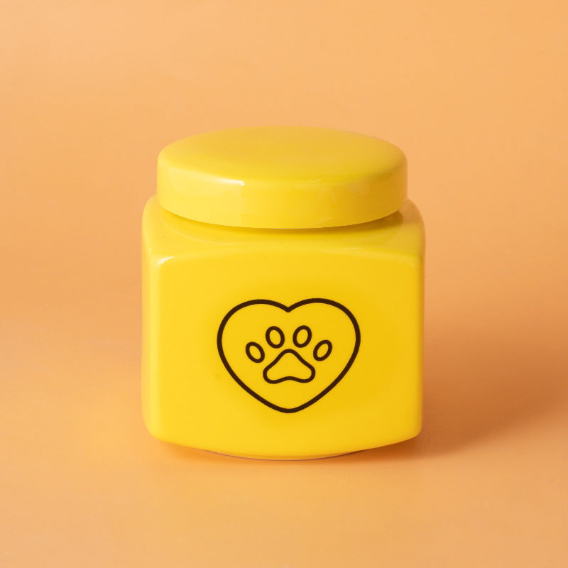 Modern Square Ceramic Pet Memorial Urn