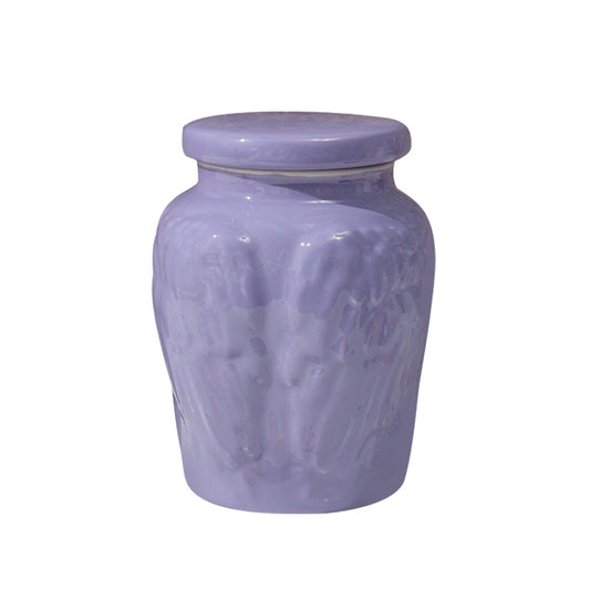 Angel Wing Ceramic Pet Memorial Urn – Sealed Ashes Jar for Cats & Dogs