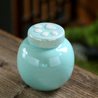Ceramic Pet Memorial Urn Collection with Paw Print