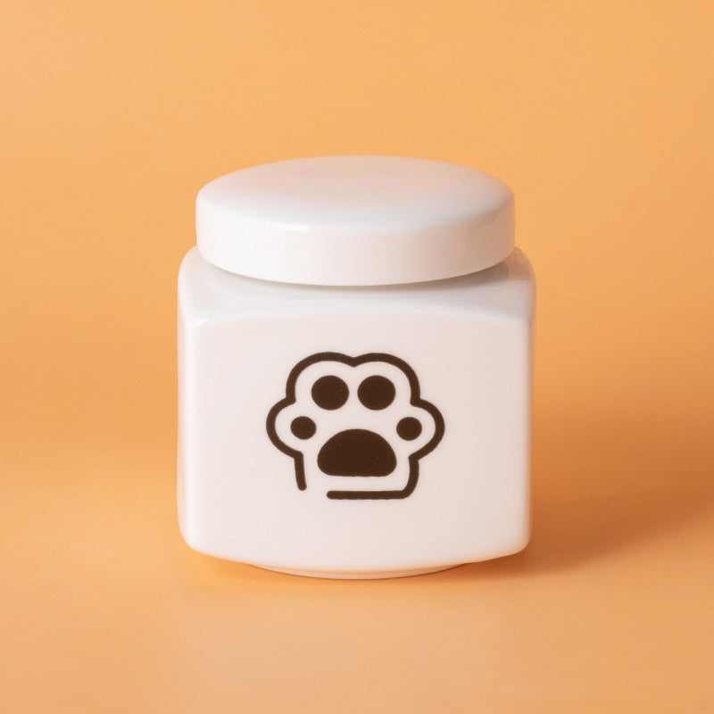 Modern Square Ceramic Pet Memorial Urn