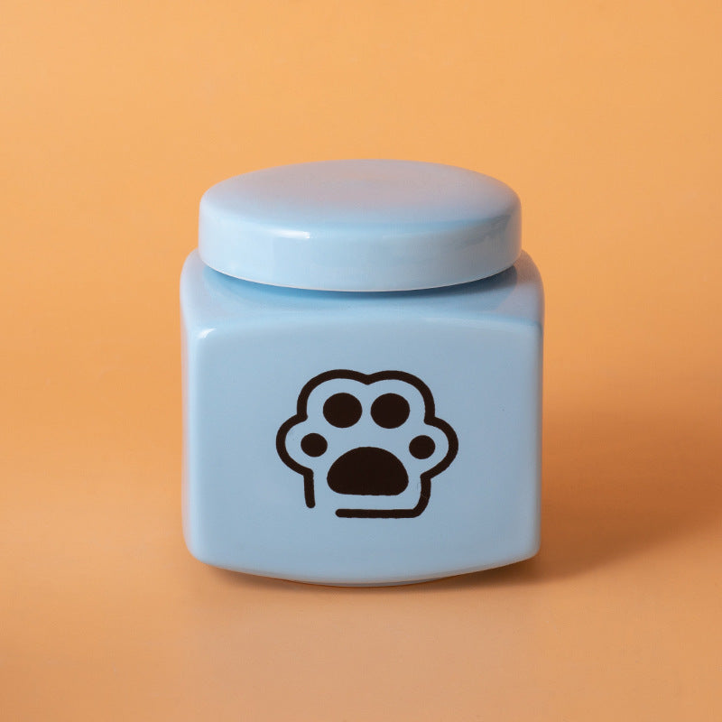 Modern Square Ceramic Pet Memorial Urn
