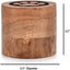 Wooden Pet Memorial Urn with Paw Print Lid