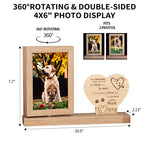 Wooden Pet Memorial Photo Frame Set