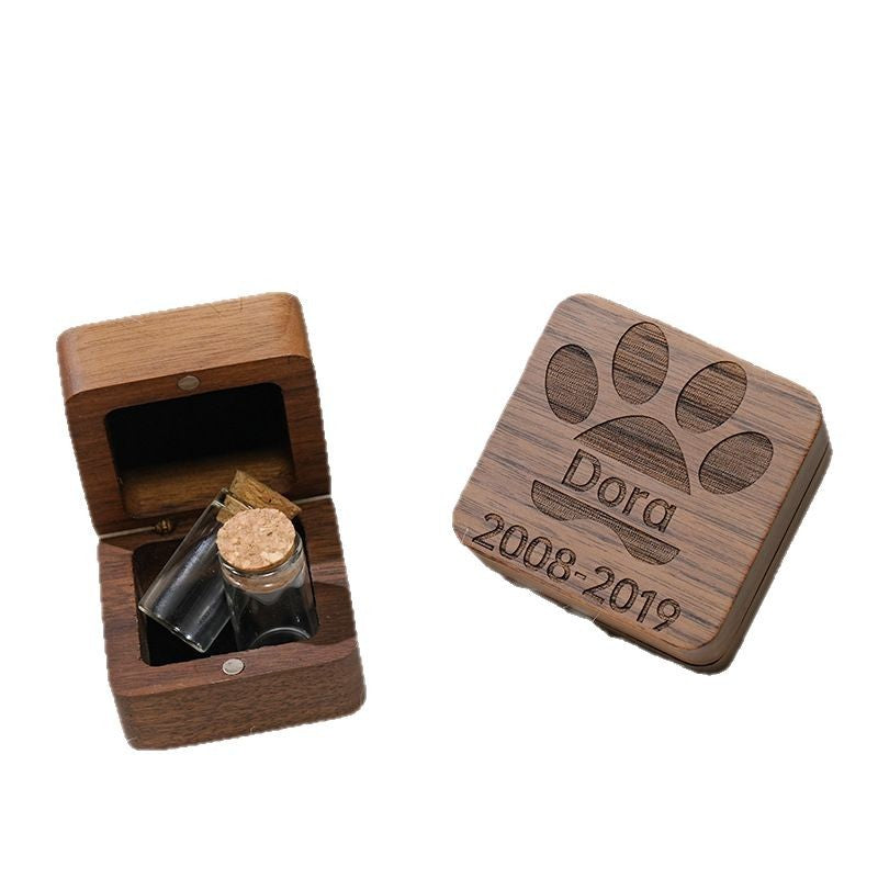 Personalized Wooden Pet Memorial Keepsake Box
