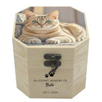 Personalized Wooden Pet Memorial Urn Box