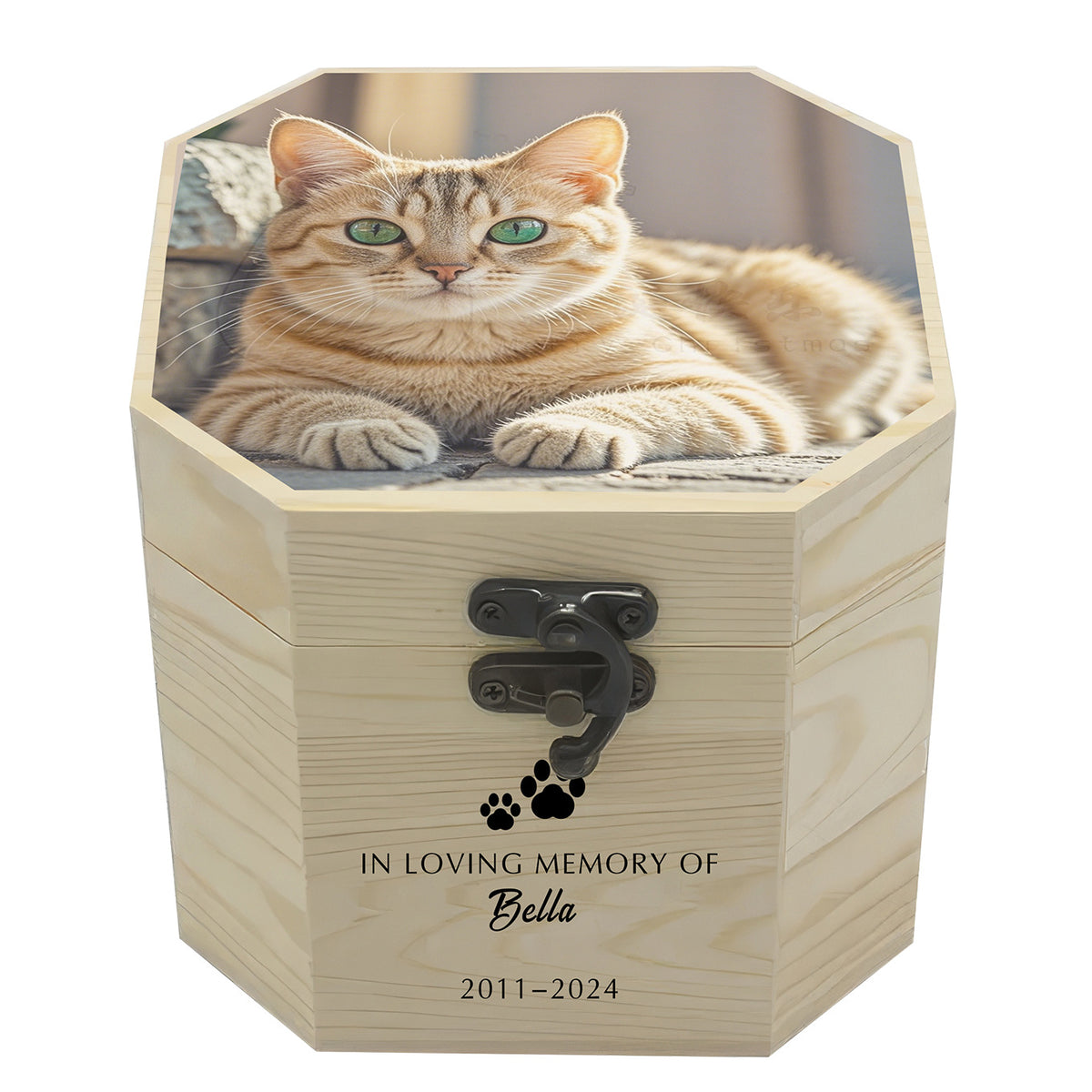 Personalized Wooden Pet Memorial Urn Box