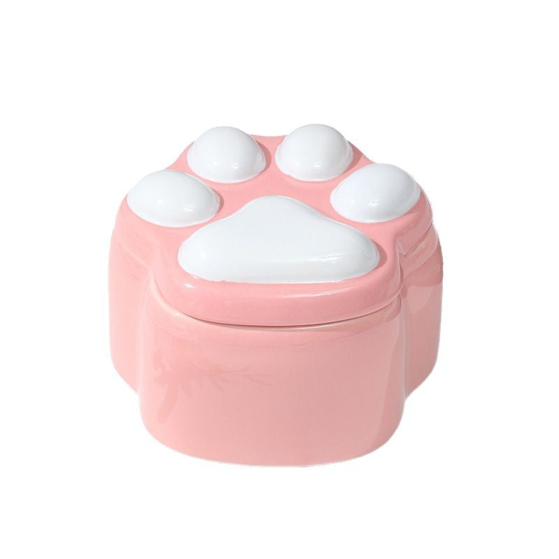 Paw Print Ceramic Pet Memorial Urn