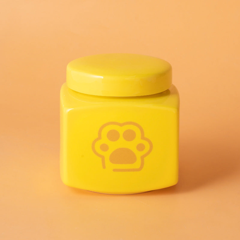 Modern Square Ceramic Pet Memorial Urn