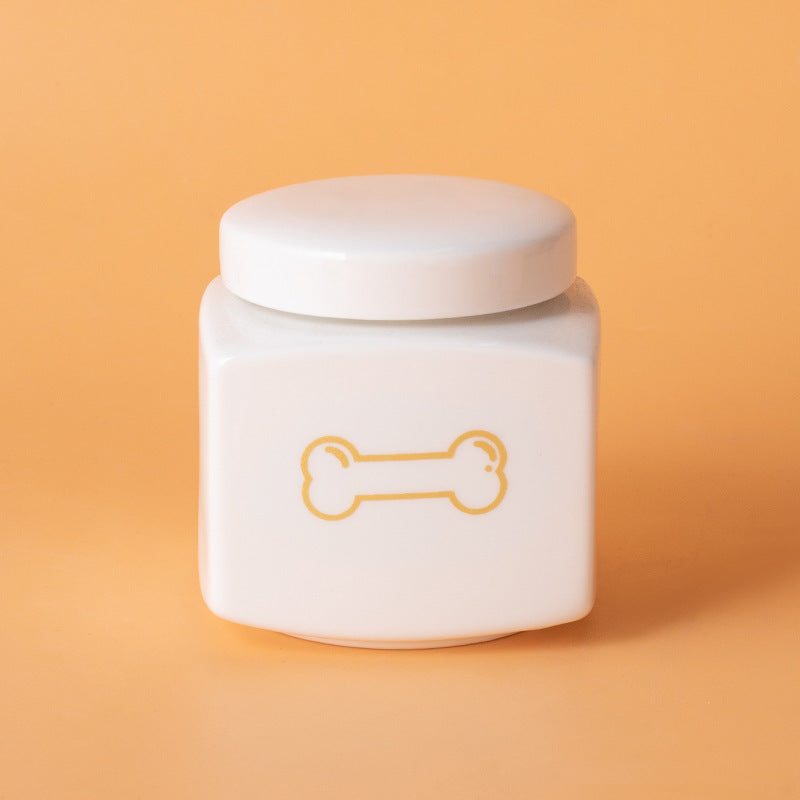 Modern Square Ceramic Pet Memorial Urn