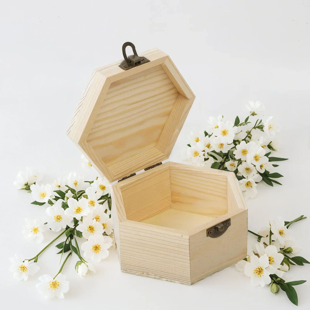 Personalized Hexagon Wooden Pet Urn