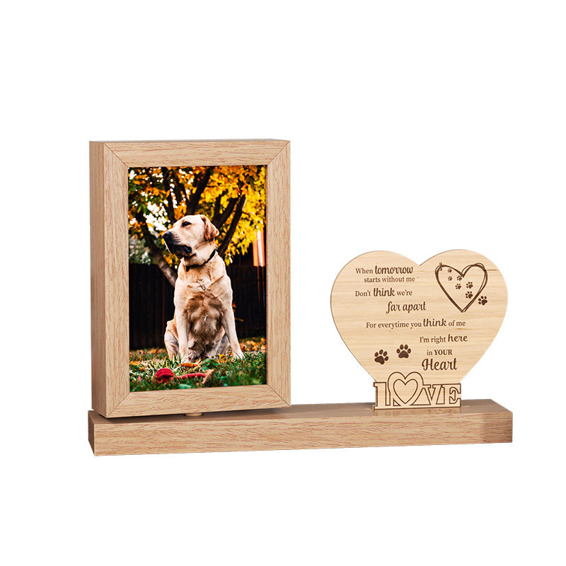 Wooden Pet Memorial Photo Frame Set Secondary image