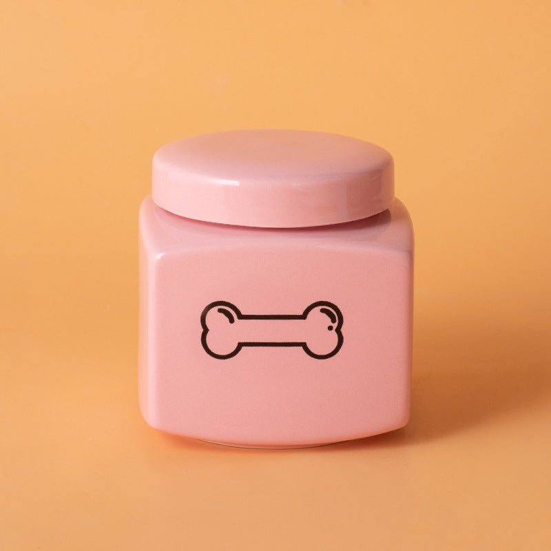 Modern Square Ceramic Pet Memorial Urn