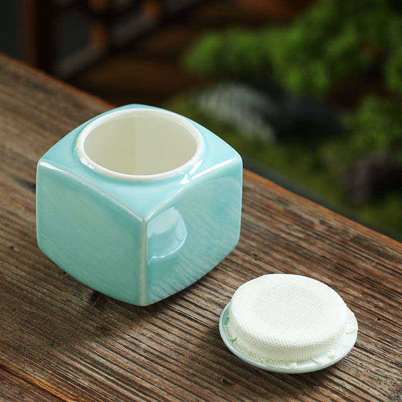 Ceramic Pet Memorial Urn Collection with Paw Print