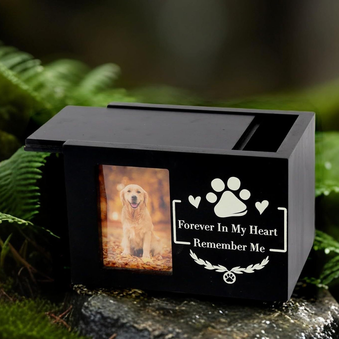 Wooden Pet Memorial Urn with Photo Display Secondary image