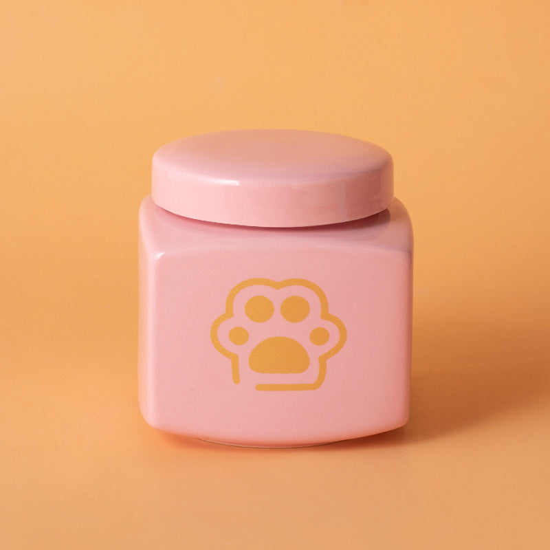Modern Square Ceramic Pet Memorial Urn