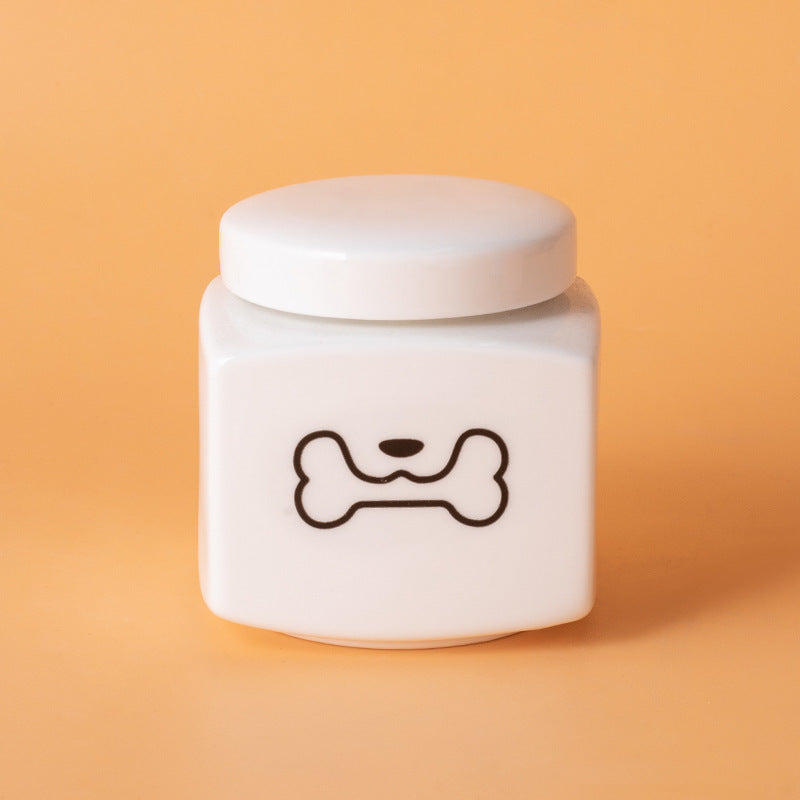 Modern Square Ceramic Pet Memorial Urn