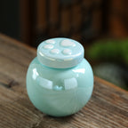 Ceramic Pet Memorial Urn Collection with Paw Print