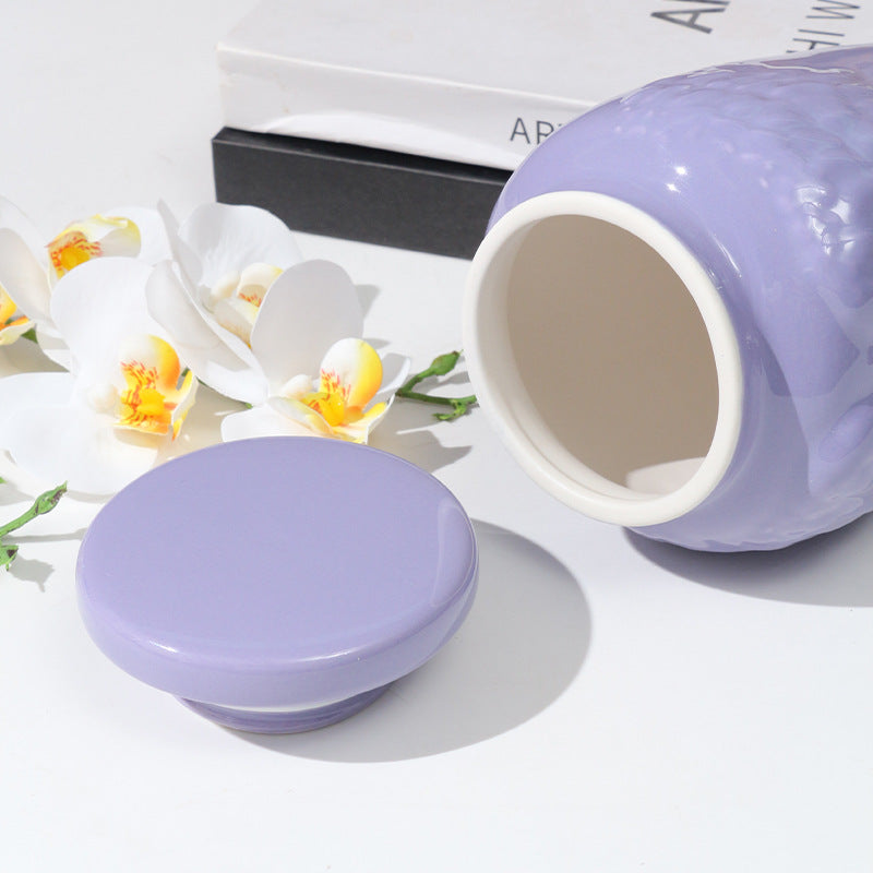 Angel Wing Ceramic Pet Memorial Urn – Sealed Ashes Jar for Cats & Dogs