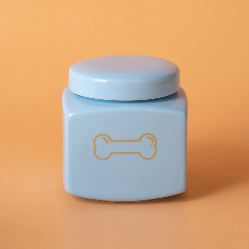 Modern Square Ceramic Pet Memorial Urn