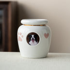 Personalized Ceramic Pet Urn with Photo