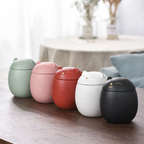 Cat-Shaped Ceramic Pet Memorial Urn