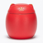 Cat-Shaped Ceramic Pet Memorial Urn