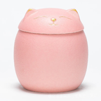 Cat-Shaped Ceramic Pet Memorial Urn